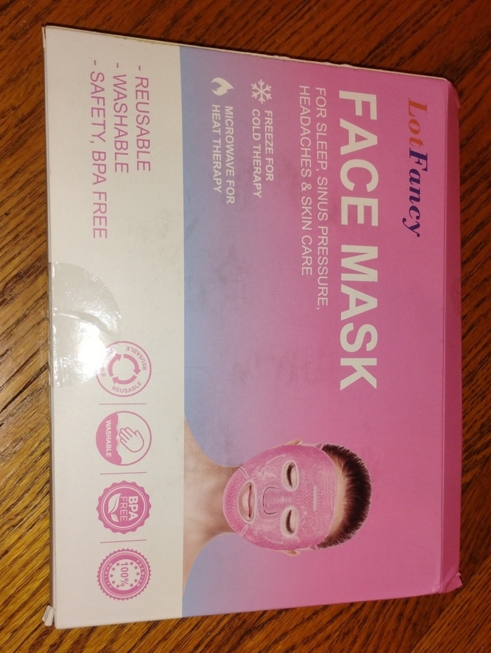 LotFancy Pink Face Mask Pack